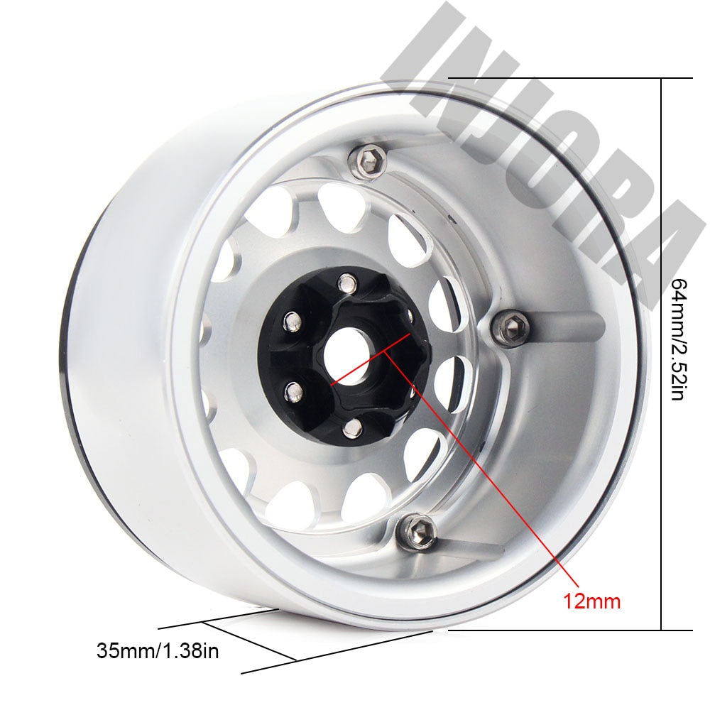 INJORA 4PCS 2.2" Aluminum Beadlock Wheel Rims for 1/10 RC Crawler 33 INJORA 4PCS 2.2" Aluminum Beadlock Wheel Rims for 1/10 RC Crawler