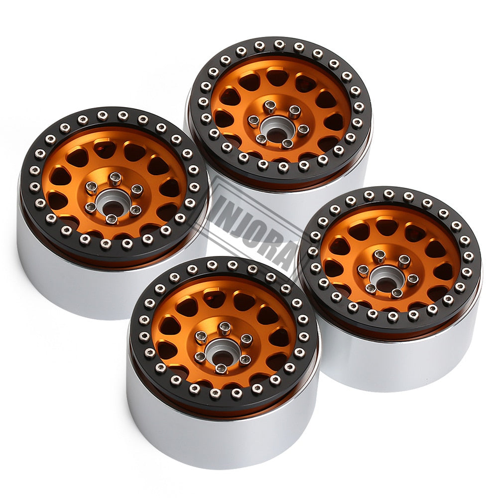 INJORA 4PCS 2.2" Aluminum Beadlock Wheel Rims for 1/10 RC Crawler 7 INJORA 4PCS 2.2" Aluminum Beadlock Wheel Rims for 1/10 RC Crawler