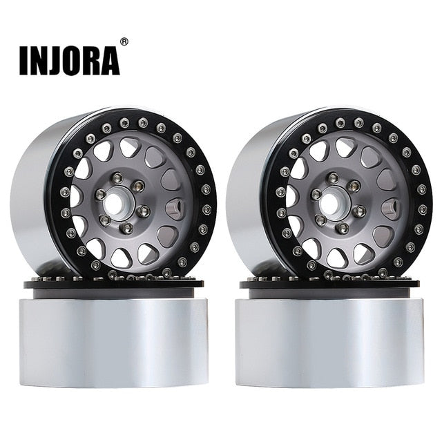 INJORA 4PCS 2.2" Aluminum Beadlock Wheel Rims for 1/10 RC Crawler 8 INJORA 4PCS 2.2" Aluminum Beadlock Wheel Rims for 1/10 RC Crawler