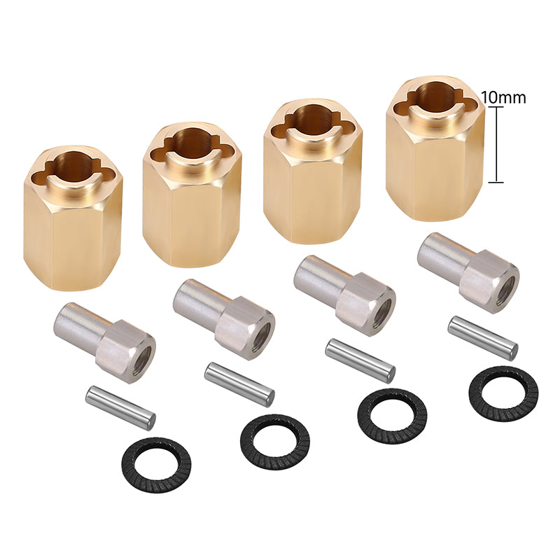 INJORA 4PCS 5/6/7/10mm Brass Wheel Hex Hub Extenders for 1/18 TRX4M (4M-02) 13 INJORA 4PCS 5/6/7/10mm Brass Wheel Hex Hub Extenders for 1/18 TRX4M (4M-02)