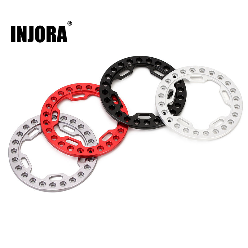 INJORA 4PCS 52mm Aluminum Alloy Wheel Outer Rings for 1.9" Wheels