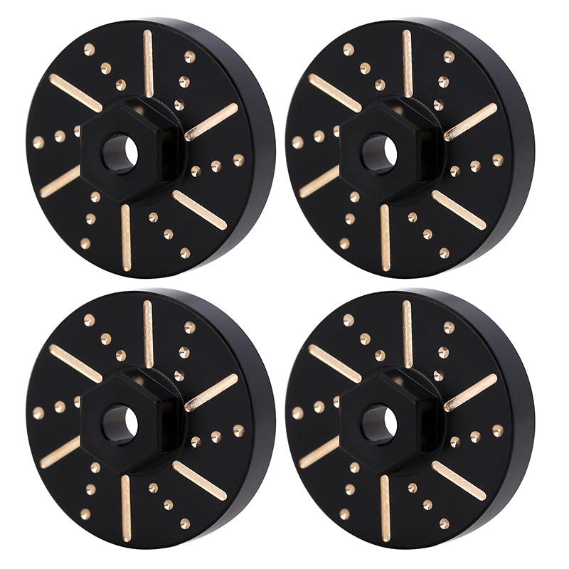 INJORA 4pcs 6g/pcs Black Wheel Weights with Wheel Hex Hubs for Axial SCX24 AX24 6 INJORA 4pcs 6g/pcs Black Wheel Weights with Wheel Hex Hubs for Axial SCX24 AX24