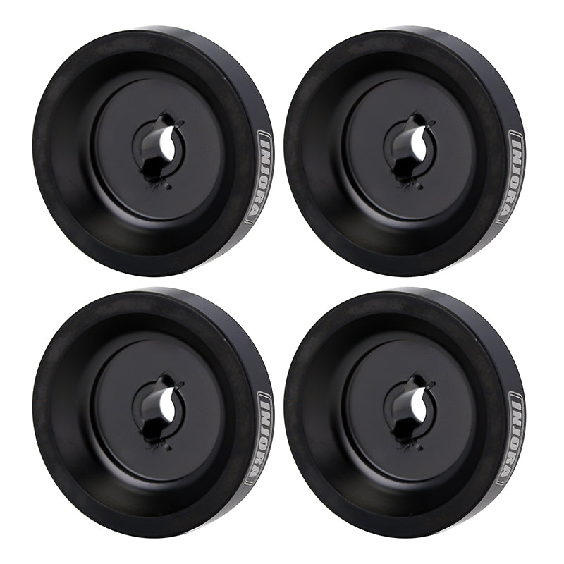 INJORA 4pcs 6g/pcs Black Wheel Weights with Wheel Hex Hubs for Axial SCX24 AX24 8 INJORA 4pcs 6g/pcs Black Wheel Weights with Wheel Hex Hubs for Axial SCX24 AX24