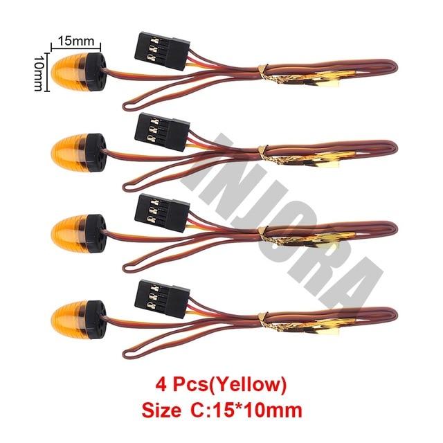INJORA 4PCS LED Lights Set, Strobing-blasting/Flashing/Rotating Mode for Tamiya Tractor 11 INJORA 4PCS LED Lights Set, Strobing-blasting/Flashing/Rotating Mode for Tamiya Tractor