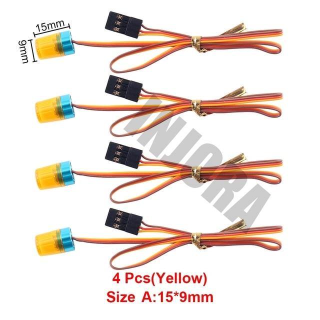 INJORA 4PCS LED Lights Set, Strobing-blasting/Flashing/Rotating Mode for Tamiya Tractor 3 INJORA 4PCS LED Lights Set, Strobing-blasting/Flashing/Rotating Mode for Tamiya Tractor