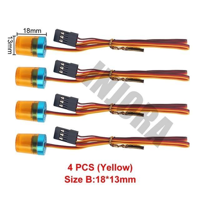 INJORA 4PCS LED Lights Set, Strobing-blasting/Flashing/Rotating Mode for Tamiya Tractor 9 INJORA 4PCS LED Lights Set, Strobing-blasting/Flashing/Rotating Mode for Tamiya Tractor