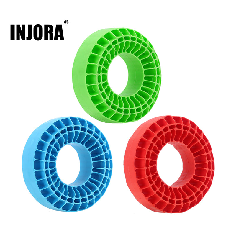 INJORA 4pcs Silicone Rubber Inserts for 118-122mm(4.75" OD) 1.9" Tires