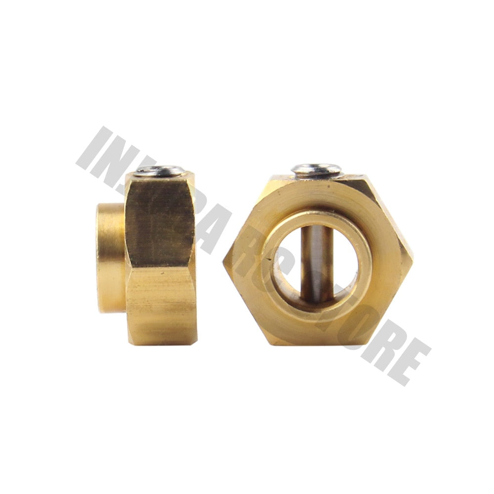 INJORA 4PCS/6PCS 12mm Heavy Brass Wheel Hex Hub Extenders for Traxxas TRX4 TRX6 11 INJORA 4PCS/6PCS 12mm Heavy Brass Wheel Hex Hub Extenders for Traxxas TRX4 TRX6