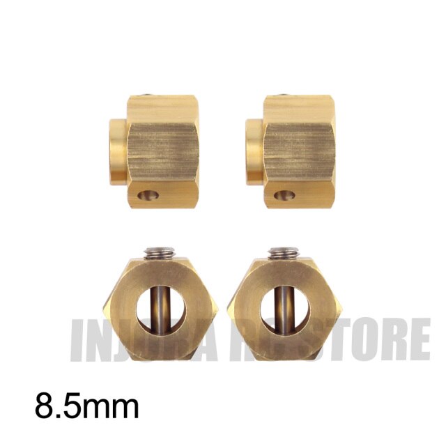 INJORA 4PCS/6PCS 12mm Heavy Brass Wheel Hex Hub Extenders for Traxxas TRX4 TRX6 4 INJORA 4PCS/6PCS 12mm Heavy Brass Wheel Hex Hub Extenders for Traxxas TRX4 TRX6