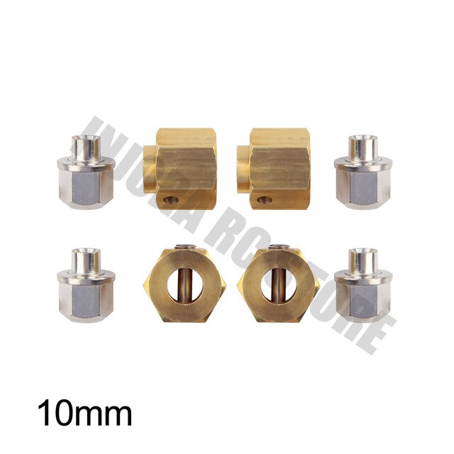 INJORA 4PCS/6PCS 12mm Heavy Brass Wheel Hex Hub Extenders for Traxxas TRX4 TRX6 5 INJORA 4PCS/6PCS 12mm Heavy Brass Wheel Hex Hub Extenders for Traxxas TRX4 TRX6