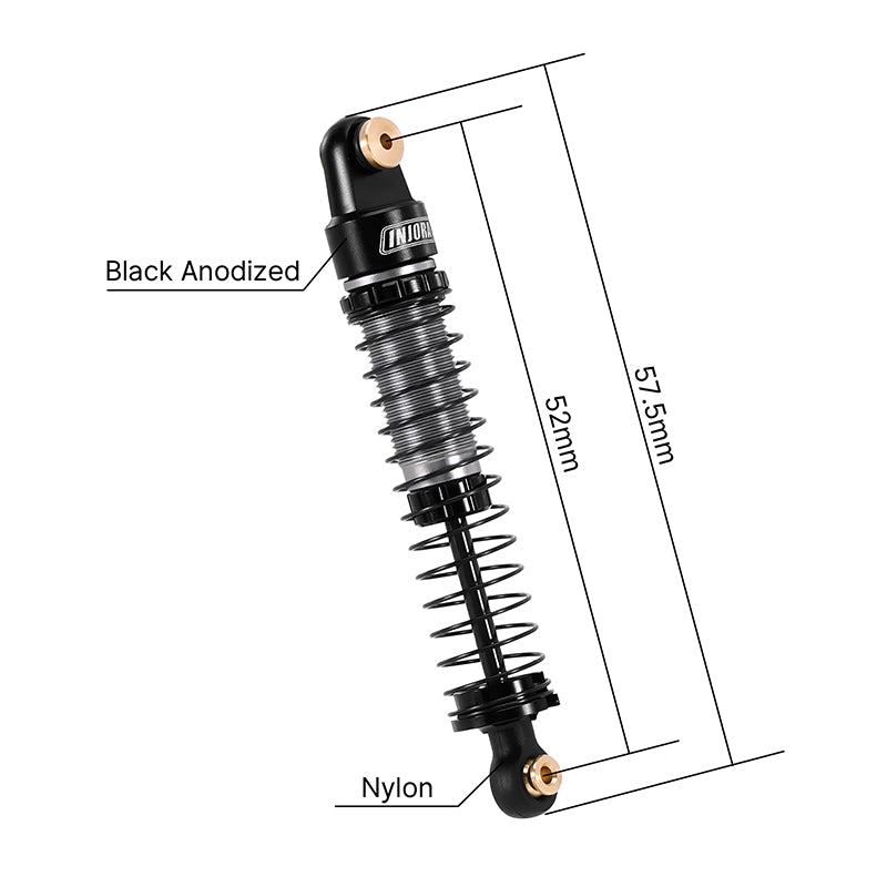 INJORA 52mm Big Bore Oil Shocks for 1/24 Axial AX24 5 INJORA 52mm Big Bore Oil Shocks for 1/24 Axial AX24