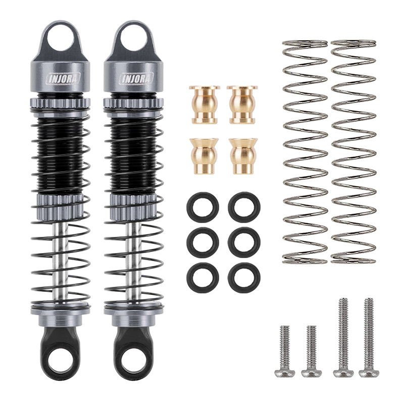 INJORA 53mm Aluminum Threaded Oil Shocks for 1/18 TRX4M (4M-24) 12 INJORA 53mm Aluminum Threaded Oil Shocks for 1/18 TRX4M (4M-24)