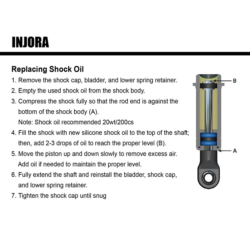 INJORA 53mm Aluminum Threaded Oil Shocks for 1/18 TRX4M (4M-24) 23 INJORA 53mm Aluminum Threaded Oil Shocks for 1/18 TRX4M (4M-24)