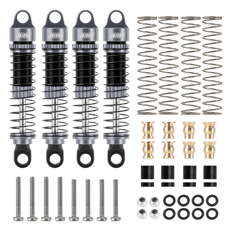 INJORA 53mm Threaded Oil Shocks for 1/18 Redcat Ascent-18 HPI Venture18 8 INJORA 53mm Threaded Oil Shocks for 1/18 Redcat Ascent-18 HPI Venture18