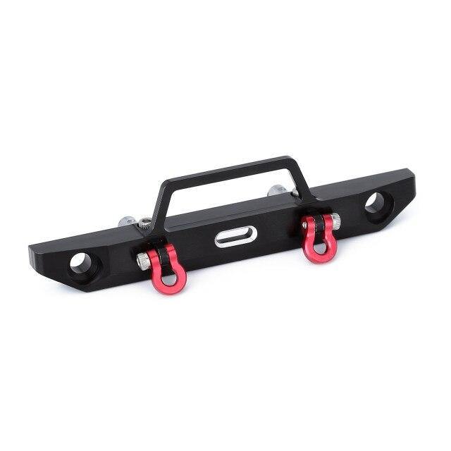 INJORA 58*15mm Aluminum Front Bumper with 2 D-rings for Axial SCX24 5 INJORA 58*15mm Aluminum Front Bumper with 2 D-rings for Axial SCX24