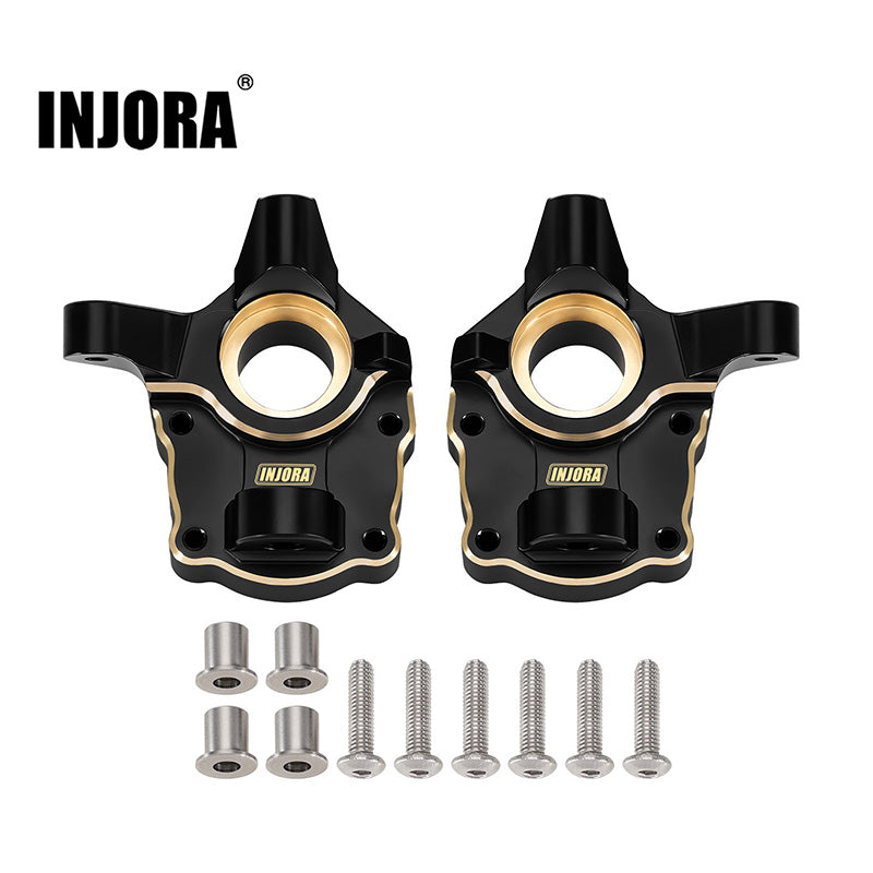 INJORA 58g/pcs Black Brass Steering Knuckles for 1/10 FMS FCX10