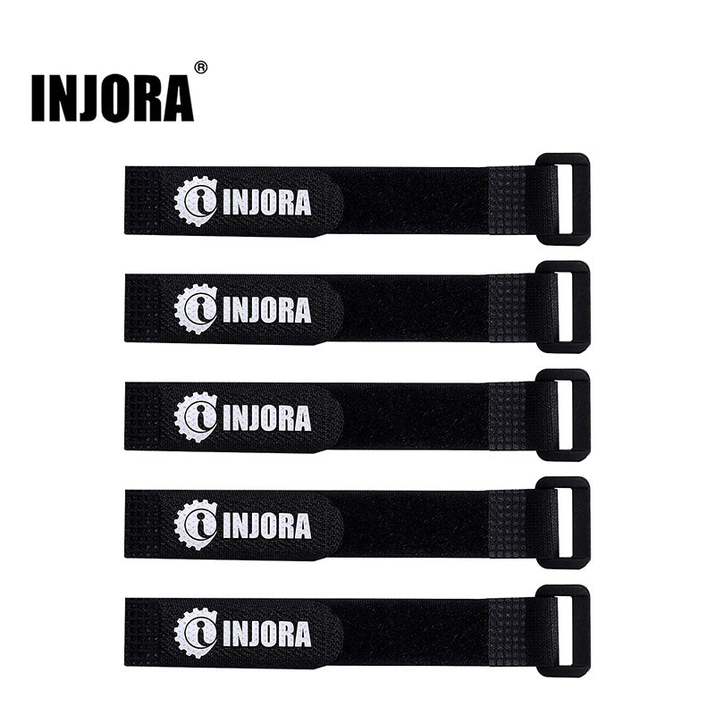 INJORA 5PCS 20*2cm 30*2cm Non-Slip Battery Straps for 1/10 RC Cars