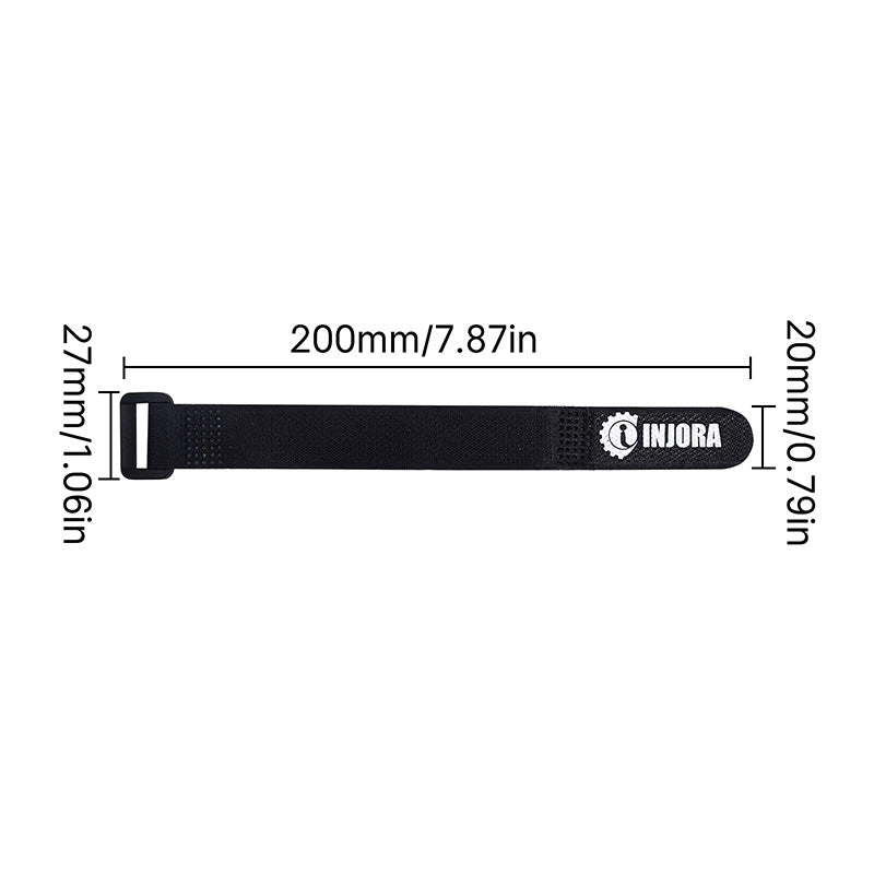 INJORA 5PCS 20*2cm 30*2cm Non-Slip Battery Straps for 1/10 RC Cars 4 INJORA 5PCS 20*2cm 30*2cm Non-Slip Battery Straps for 1/10 RC Cars