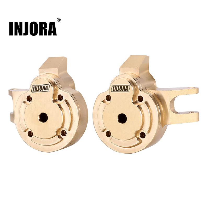 INJORA 66g/set Brass Portal Cover Steering Knuckle Set for 1/18 UTB18 Capra (UTB18-02)