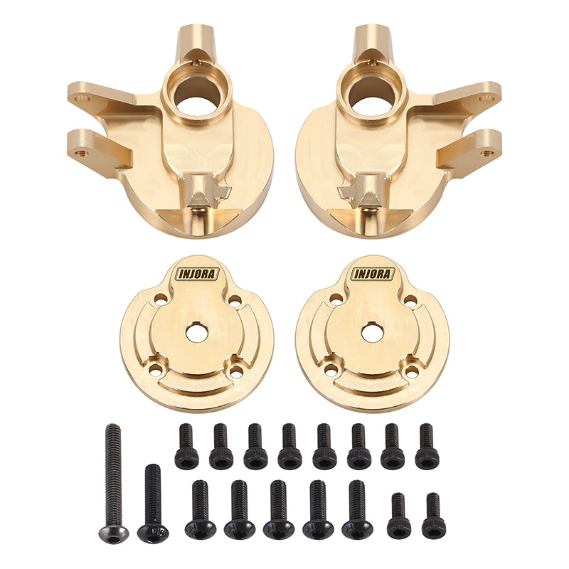 INJORA 66g/set Brass Portal Cover Steering Knuckle Set for 1/18 UTB18 Capra (UTB18-02) 3 INJORA 66g/set Brass Portal Cover Steering Knuckle Set for 1/18 UTB18 Capra (UTB18-02)