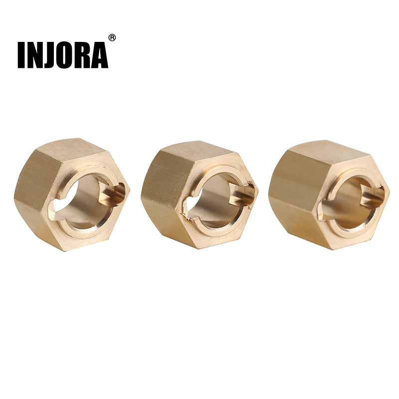 INJORA 7mm Brass Wheel Hex Hub Extenders for FMS FCX24 FCX18 (FCX24-07) 3 INJORA 7mm Brass Wheel Hex Hub Extenders for FMS FCX24 FCX18 (FCX24-07)