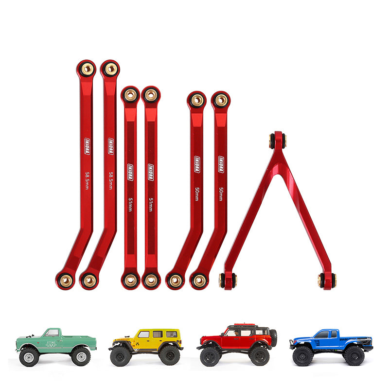 INJORA 7pcs High Clearance Chassis Links for SCX24 C10 JLU Bronco Base Camp 12 INJORA 7pcs High Clearance Chassis Links for SCX24 C10 JLU Bronco Base Camp