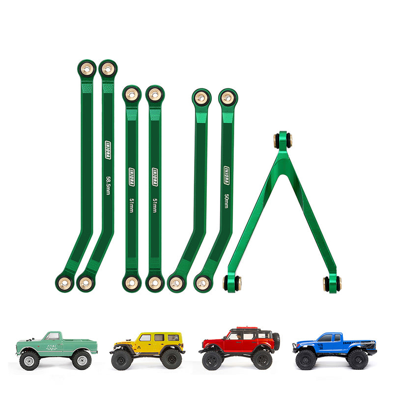 INJORA 7pcs High Clearance Chassis Links for SCX24 C10 JLU Bronco Base Camp 21 INJORA 7pcs High Clearance Chassis Links for SCX24 C10 JLU Bronco Base Camp
