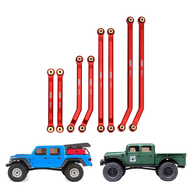 INJORA 8PCS Aluminum High Clearance 4 Links Kit for Axial SCX24 Gladiator Power Wagon 11 INJORA 8PCS Aluminum High Clearance 4 Links Kit for Axial SCX24 Gladiator Power Wagon