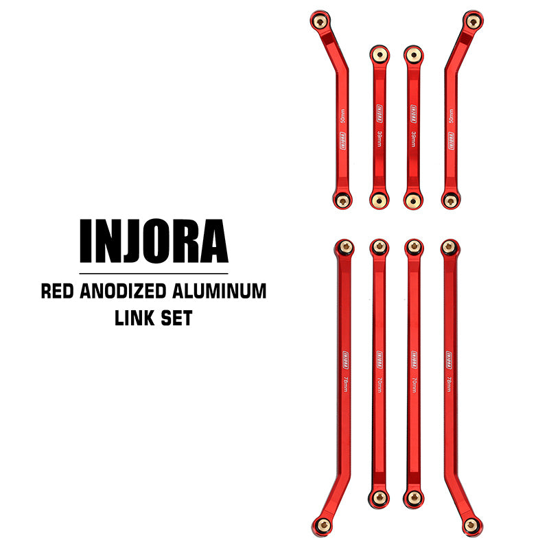 INJORA 8PCS Aluminum High Clearance 4 Links Kit for Axial SCX24 Gladiator Power Wagon 12 INJORA 8PCS Aluminum High Clearance 4 Links Kit for Axial SCX24 Gladiator Power Wagon