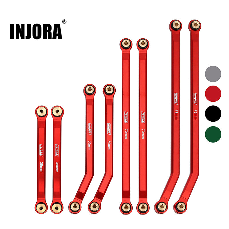 INJORA 8PCS Aluminum High Clearance 4 Links Kit for Axial SCX24 Gladiator Power Wagon 13 INJORA 8PCS Aluminum High Clearance 4 Links Kit for Axial SCX24 Gladiator Power Wagon