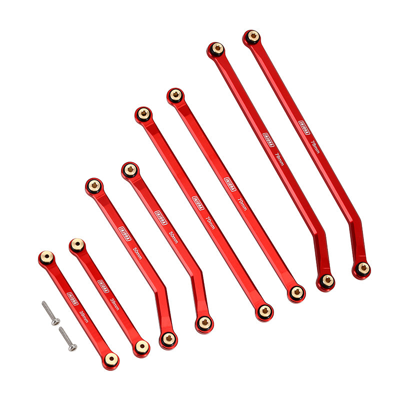 INJORA 8PCS Aluminum High Clearance 4 Links Kit for Axial SCX24 Gladiator Power Wagon 14 INJORA 8PCS Aluminum High Clearance 4 Links Kit for Axial SCX24 Gladiator Power Wagon