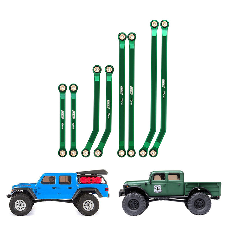 INJORA 8PCS Aluminum High Clearance 4 Links Kit for Axial SCX24 Gladiator Power Wagon 15 INJORA 8PCS Aluminum High Clearance 4 Links Kit for Axial SCX24 Gladiator Power Wagon