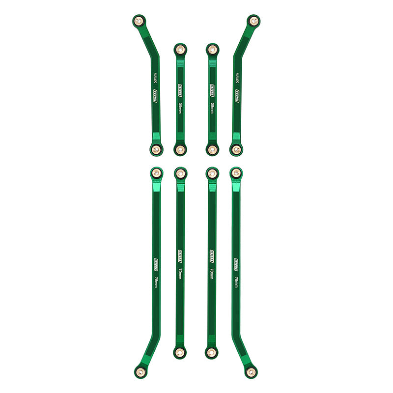 INJORA 8PCS Aluminum High Clearance 4 Links Kit for Axial SCX24 Gladiator Power Wagon 16 INJORA 8PCS Aluminum High Clearance 4 Links Kit for Axial SCX24 Gladiator Power Wagon