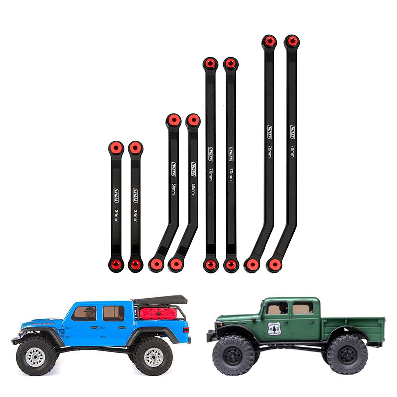 INJORA 8PCS Aluminum High Clearance 4 Links Kit for Axial SCX24 Gladiator Power Wagon 3 INJORA 8PCS Aluminum High Clearance 4 Links Kit for Axial SCX24 Gladiator Power Wagon