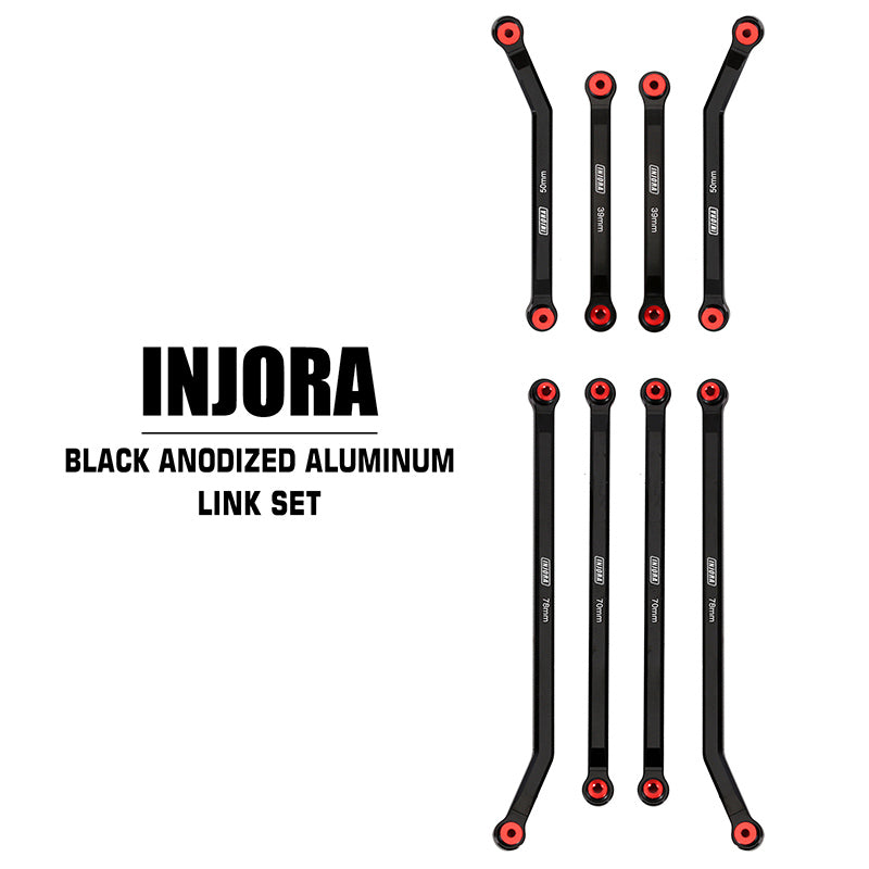 INJORA 8PCS Aluminum High Clearance 4 Links Kit for Axial SCX24 Gladiator Power Wagon 4 INJORA 8PCS Aluminum High Clearance 4 Links Kit for Axial SCX24 Gladiator Power Wagon