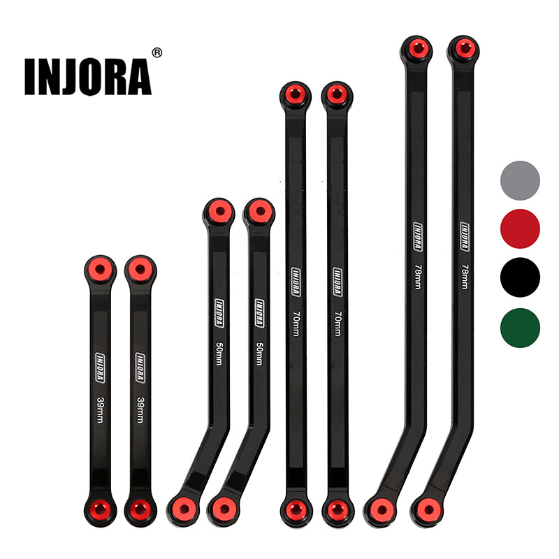 INJORA 8PCS Aluminum High Clearance 4 Links Kit for Axial SCX24 Gladiator Power Wagon 5 INJORA 8PCS Aluminum High Clearance 4 Links Kit for Axial SCX24 Gladiator Power Wagon