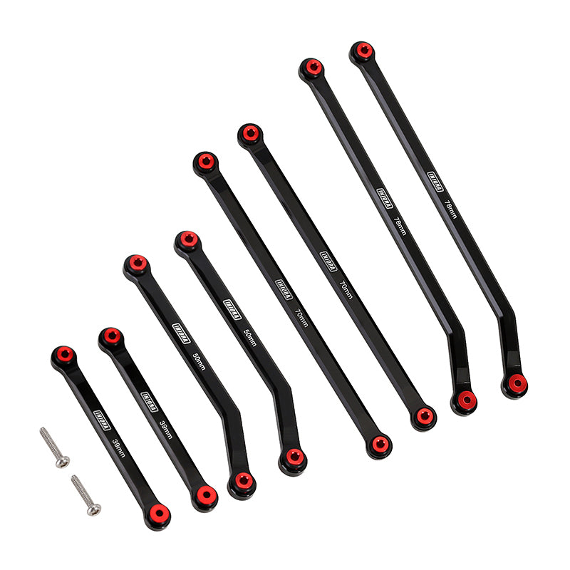 INJORA 8PCS Aluminum High Clearance 4 Links Kit for Axial SCX24 Gladiator Power Wagon 6 INJORA 8PCS Aluminum High Clearance 4 Links Kit for Axial SCX24 Gladiator Power Wagon