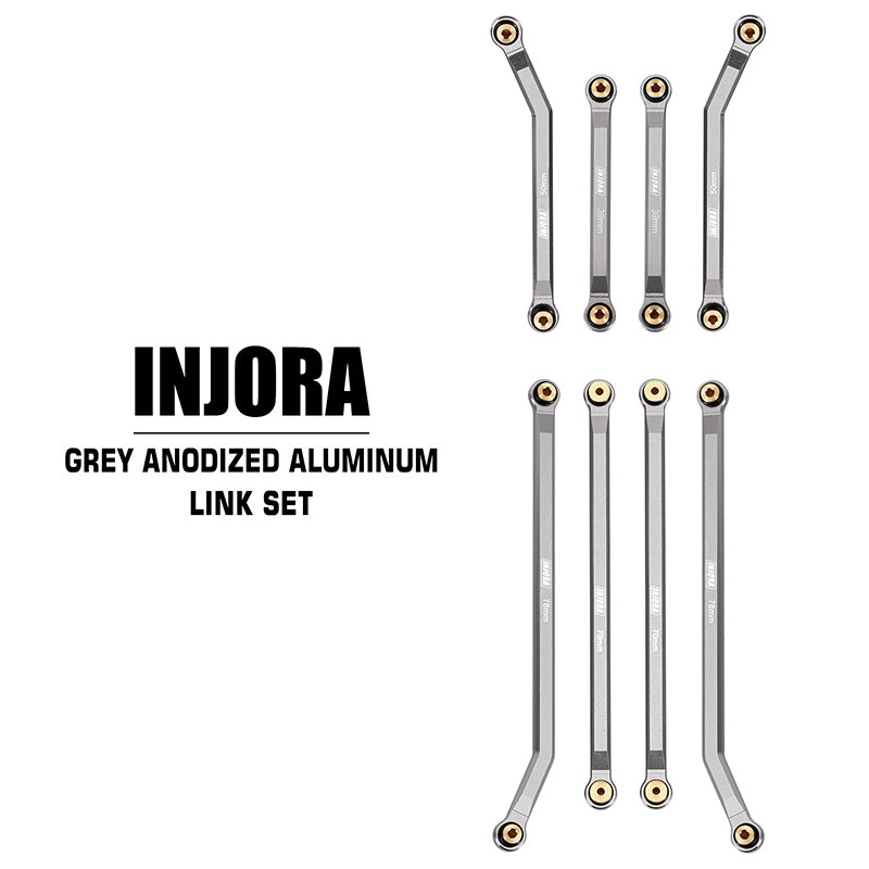 INJORA 8PCS Aluminum High Clearance 4 Links Kit for Axial SCX24 Gladiator Power Wagon 8 INJORA 8PCS Aluminum High Clearance 4 Links Kit for Axial SCX24 Gladiator Power Wagon
