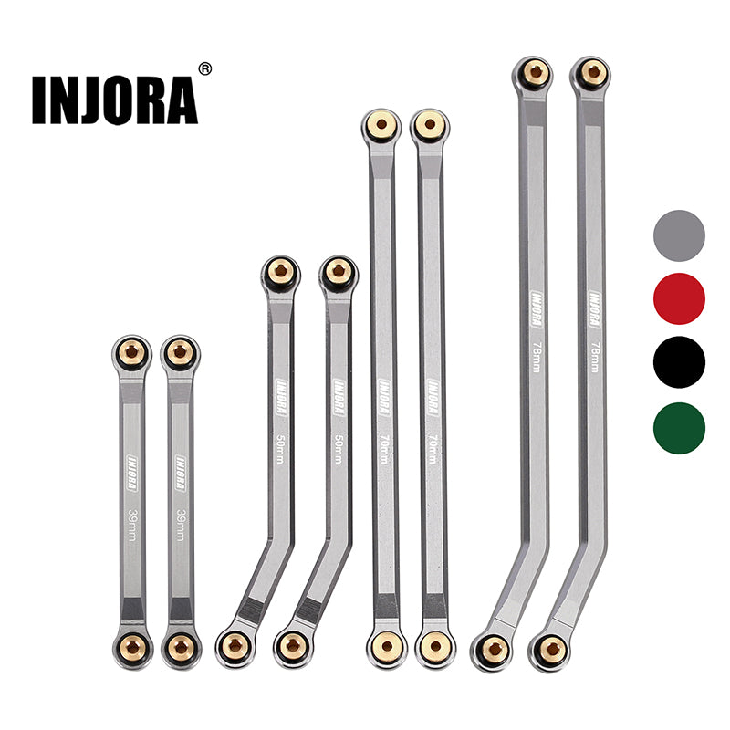 INJORA 8PCS Aluminum High Clearance 4 Links Kit for Axial SCX24 Gladiator Power Wagon 9 INJORA 8PCS Aluminum High Clearance 4 Links Kit for Axial SCX24 Gladiator Power Wagon
