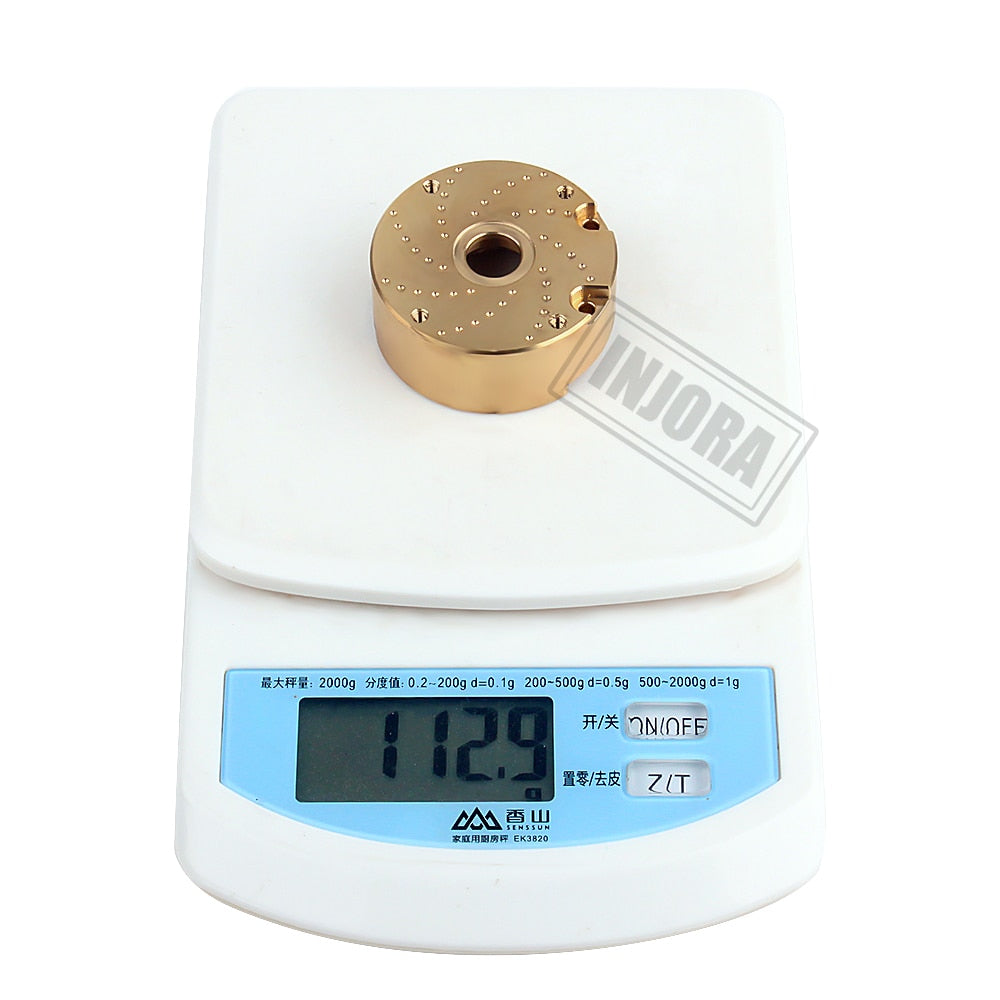 INJORA 95g 104g 113g Counter Weight Brass Outer Portal Drive Housing #8251 for TRX-4 TRX-6 20 INJORA 95g 104g 113g Counter Weight Brass Outer Portal Drive Housing #8251 for TRX-4 TRX-6