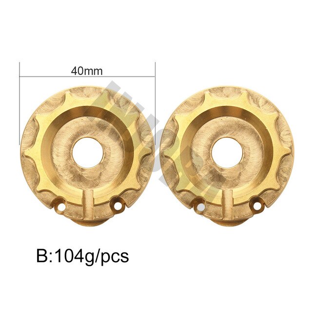 INJORA 95g 104g 113g Counter Weight Brass Outer Portal Drive Housing #8251 for TRX-4 TRX-6 10 INJORA 95g 104g 113g Counter Weight Brass Outer Portal Drive Housing #8251 for TRX-4 TRX-6