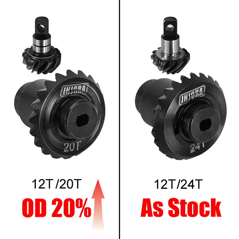 INJORA Alloy Steel Helical Gears Overdrive Gears for FMS FCX24 FCX18 16 INJORA Alloy Steel Helical Gears Overdrive Gears for FMS FCX24 FCX18