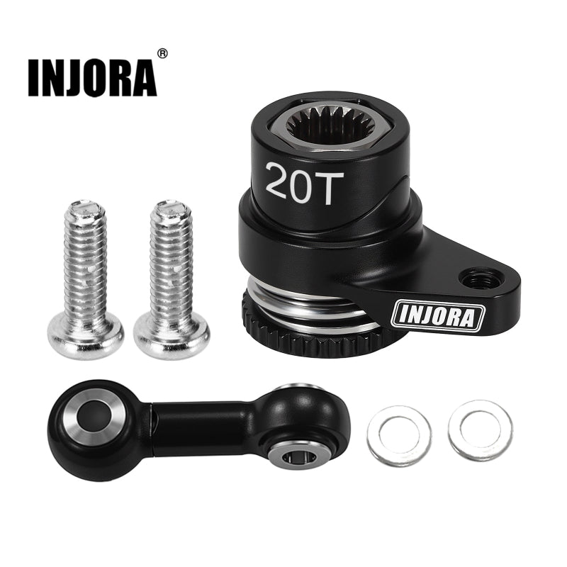 INJORA Aluminum Servo Saver Set for for ARRMA MOJAVE GRANITE GROM TYPHON GROM (20T)