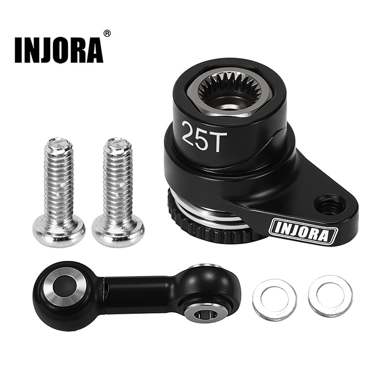 INJORA Aluminum Servo Saver Set for for ARRMA MOJAVE GRANITE GROM TYPHON GROM (25T)