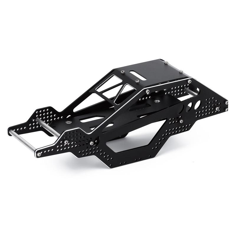 INJORA Black Aluminum Rock Buggy Roll Cage Body Shell Chassis for Axial SCX24 4 INJORA Black Aluminum Rock Buggy Roll Cage Body Shell Chassis for Axial SCX24