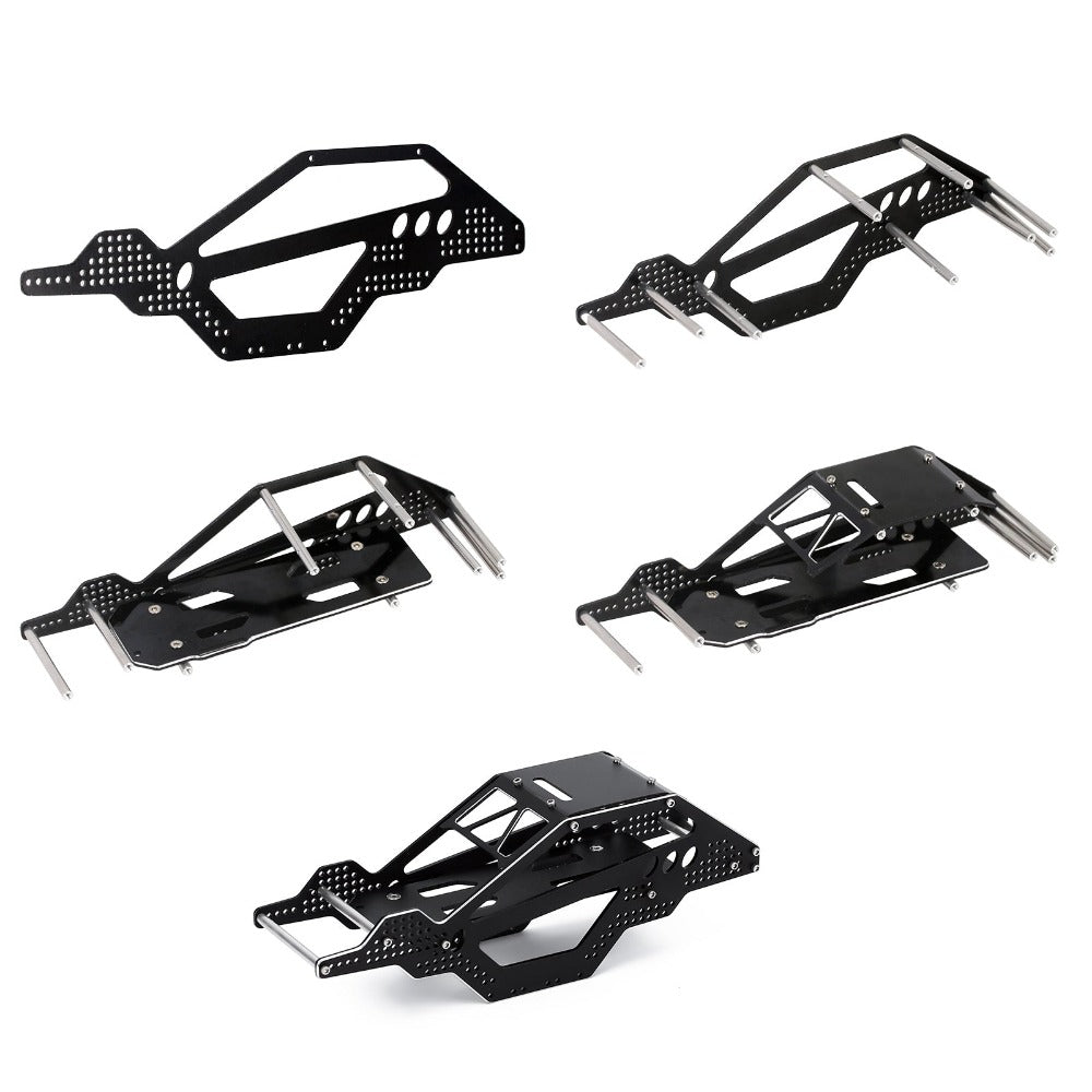 INJORA Black Aluminum Rock Buggy Roll Cage Body Shell Chassis for Axial SCX24 8 INJORA Black Aluminum Rock Buggy Roll Cage Body Shell Chassis for Axial SCX24