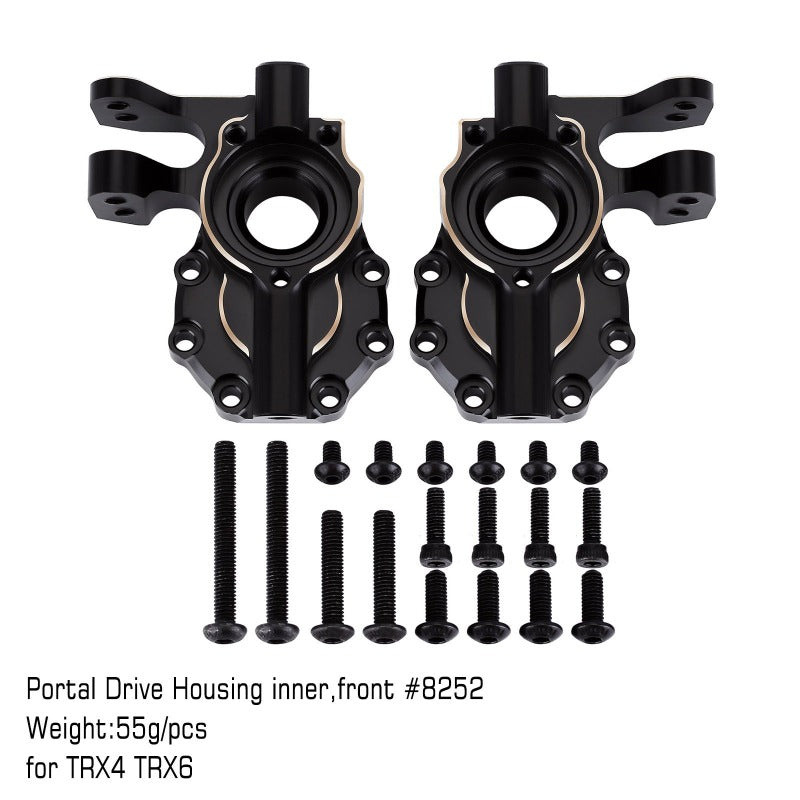 INJORA Black Brass Counterweight 55g Drive Housing #8252 for TRX-4 TRX-6