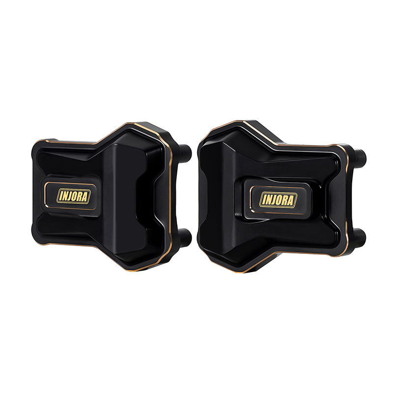 INJORA Black Brass Diff Covers for 1/10 FMS FCX10 7 INJORA Black Brass Diff Covers for 1/10 FMS FCX10
