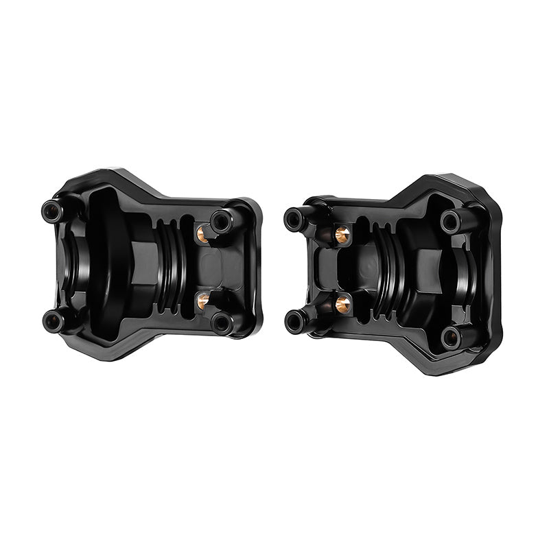 INJORA Black Brass Diff Covers for 1/10 FMS FCX10 8 INJORA Black Brass Diff Covers for 1/10 FMS FCX10