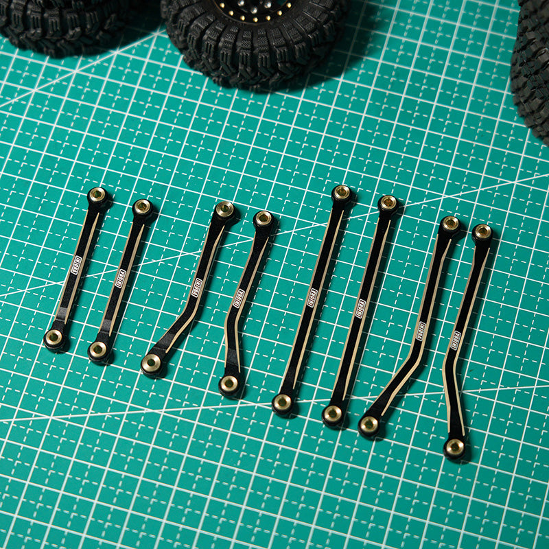 INJORA Black Brass High Clearance Links Set for 1/18 TRX4M Defender Bronco (4M-45) 6 INJORA Black Brass High Clearance Links Set for 1/18 TRX4M Defender Bronco (4M-45)
